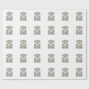 Papel De Presente Camiseta Vintage Desenho Coração Arco-Íris Mãos Se