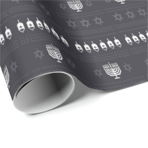 Papel De Presente Camisola feia de Hanukkah