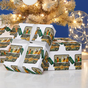 Papel De Presente Camo Ice Chest With Beer Feliz Natal