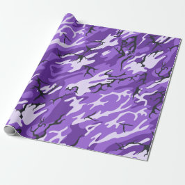 Papel De Presente Camo Roxo