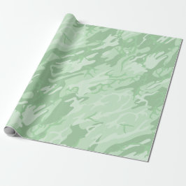 Papel De Presente Camo Verde Desvanecido