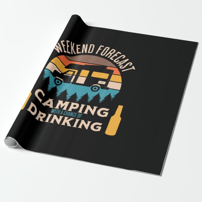 Papel De Presente Campanha De Cerveja Com Aniversário De Cerveja (Desenrolado)