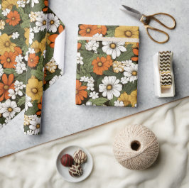 Papel De Presente Campo das flores