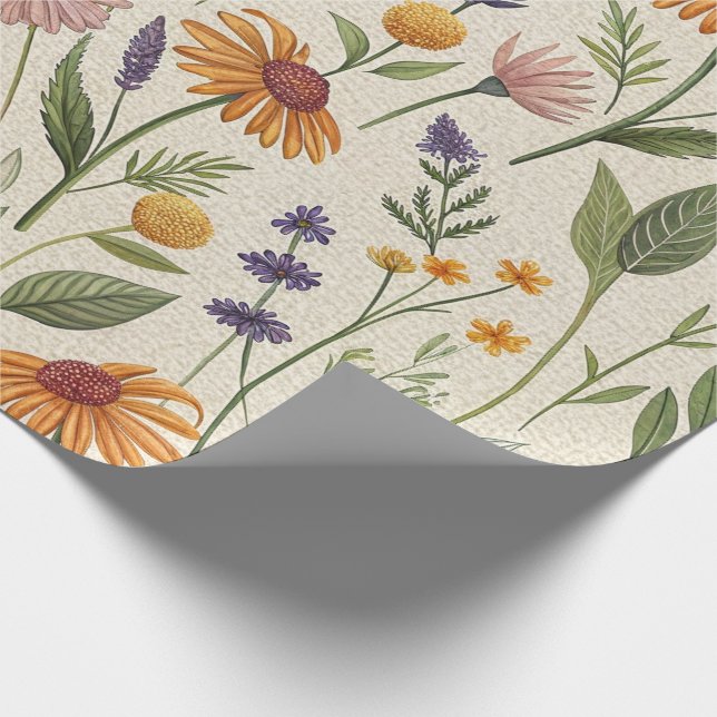 Papel de Presente Campo de Ervas da Farmácia (Ponta)