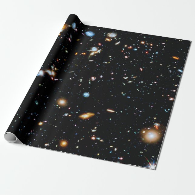 Papel De Presente Campo Ultra Profundo do Hubble (Desenrolado)