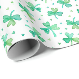 Papel De Presente Camrochas e Corações de Aquarelas Cachorros, de co