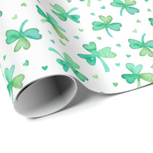 Papel De Presente Camrochas e Corações de Aquarelas Cachorros, de co