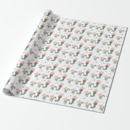 Papel De Presente Camundongos De Natal Em Meias