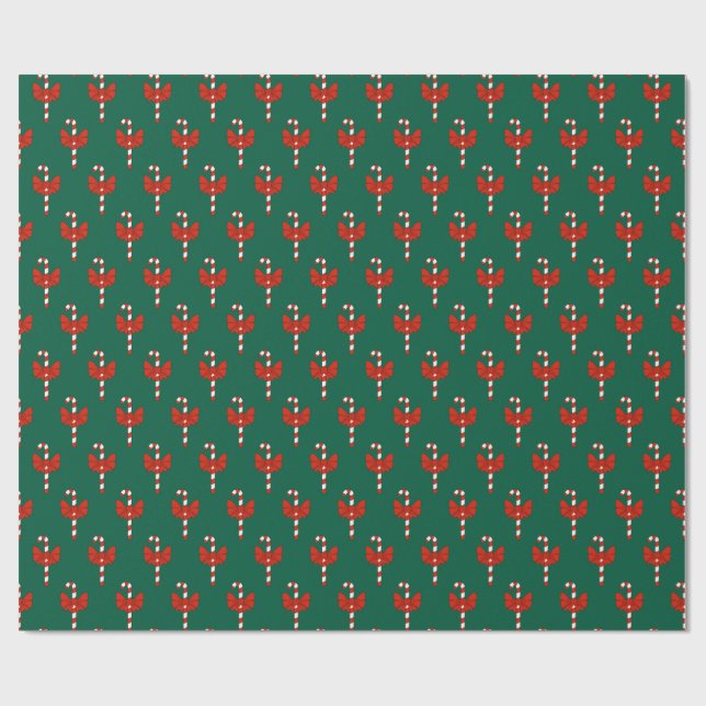 Papel De Presente Cana de Açúcar e Laço (Aberto)