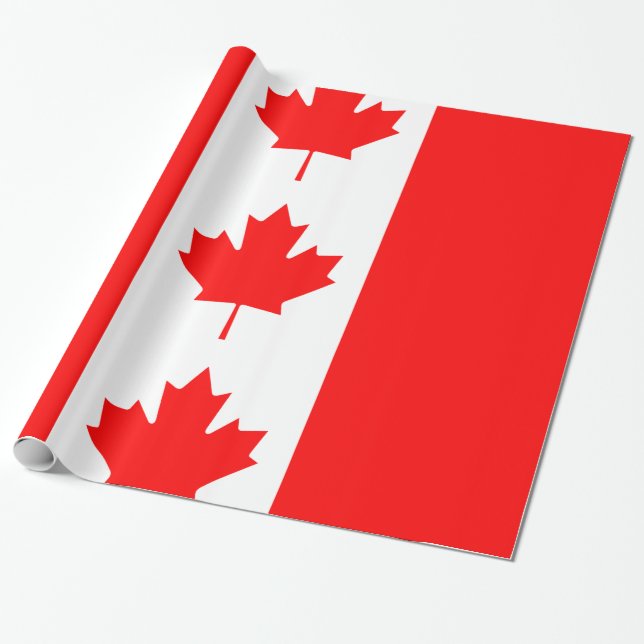 Papel De Presente Canadá (Desenrolado)