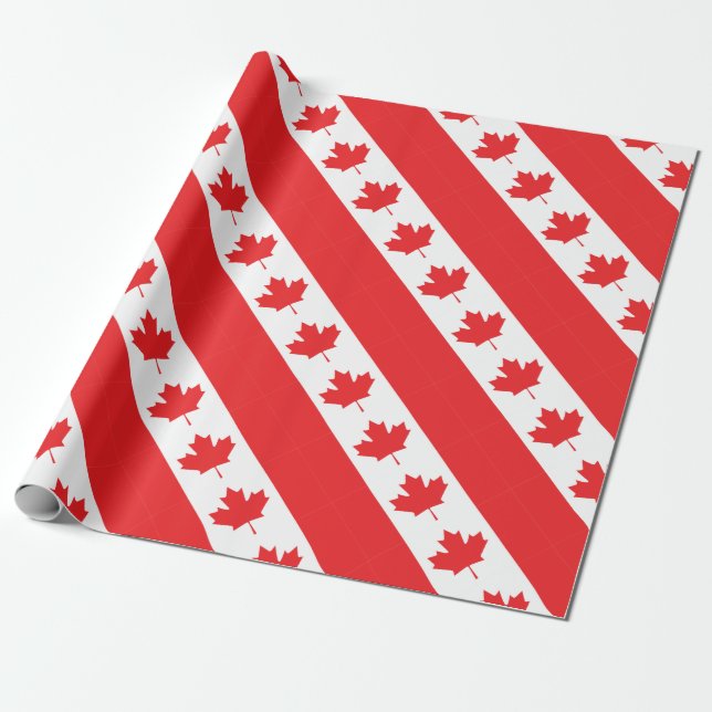Papel De Presente Canadá (Desenrolado)