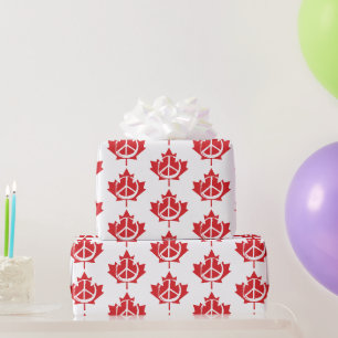 Papel De Presente canadá, dia canadá, folha de mapa, não está à vend