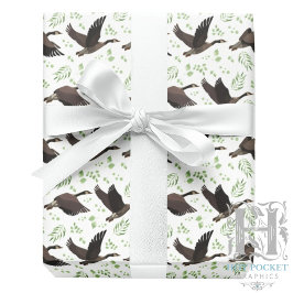 Papel De Presente Canadá - Papel de enrolamento em gansos