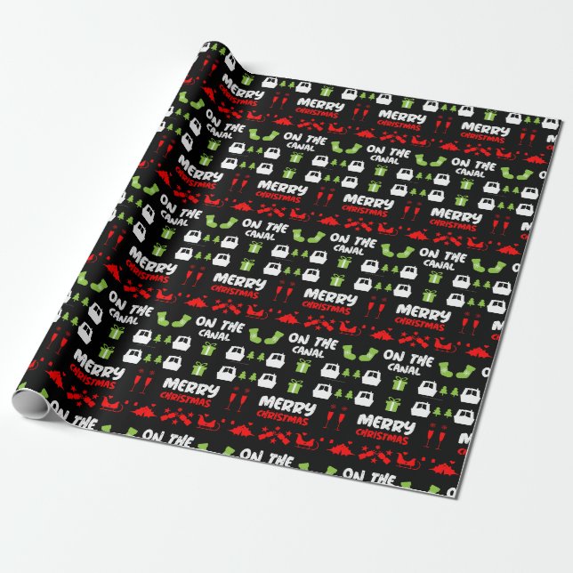 Papel De Presente Canal Natal dos Narrocos Xmas (Desenrolado)