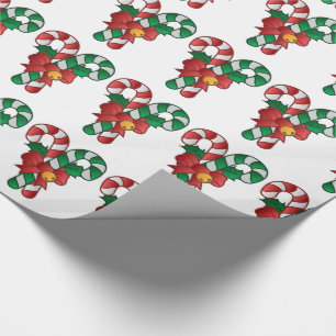 Papel De Presente Canas de dote de Natal