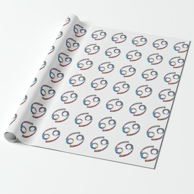 Papel De Presente cancer holograma (Desenrolado)