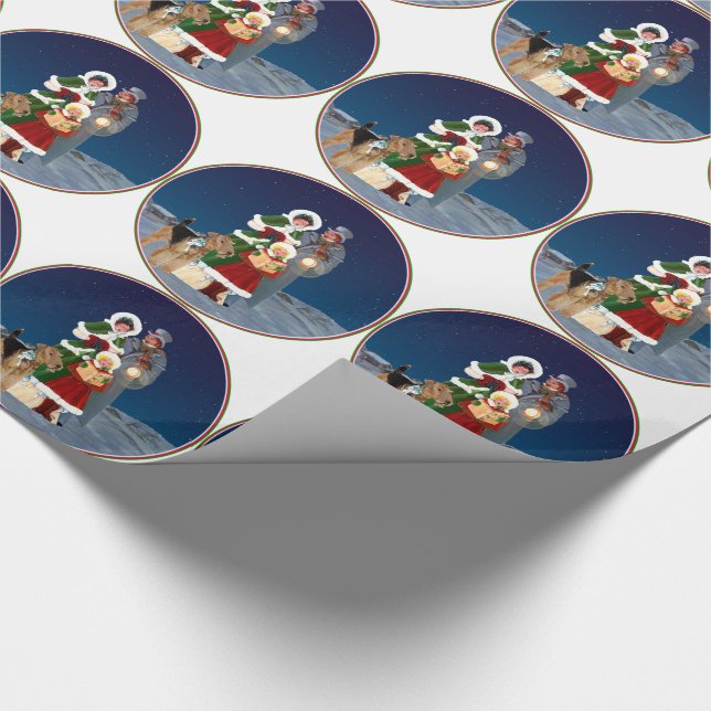 Papel De Presente Canções de Natal (Ponta)