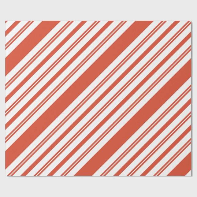 Papel De Presente Candy Cane Chorus-Stripe-Diagonal (Aberto)