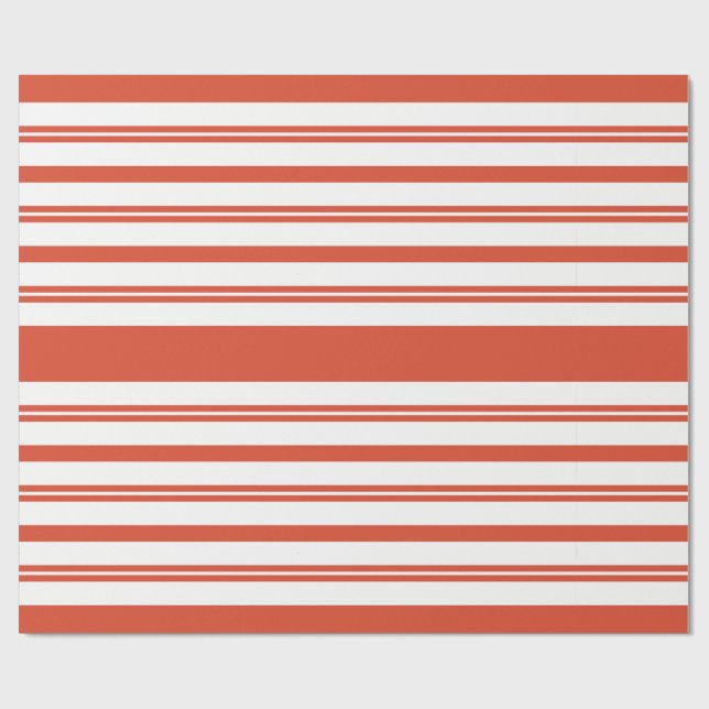 Papel De Presente Candy Cane Chorus-Stripe-Horizontal (Aberto)