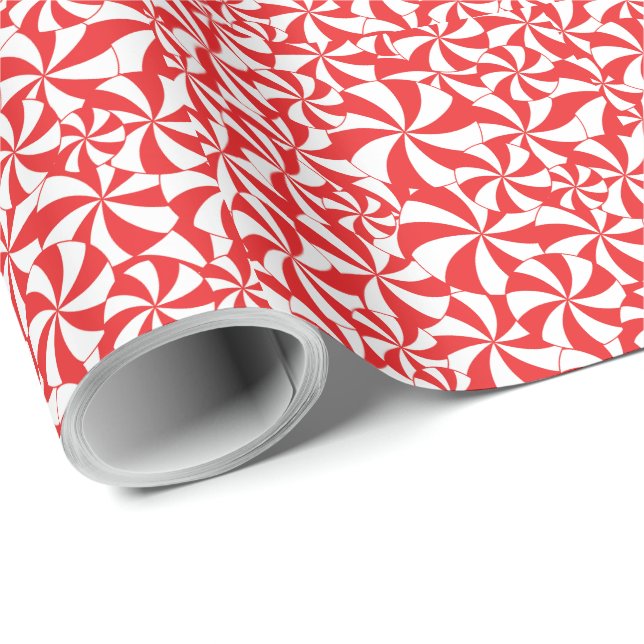 Papel De Presente Candy Cane Christmas Wrapping Paper Xmas Wrap (Ponta do rolo)