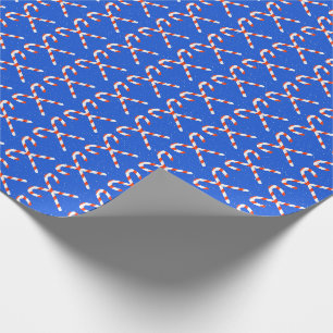 Papel De Presente Candy Cane & Snow Christmas Wrappaper