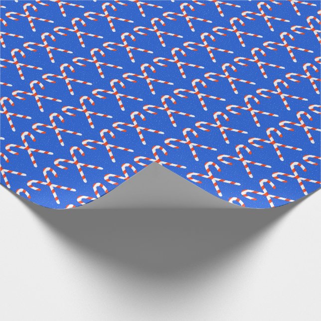 Papel De Presente Candy Cane & Snow Christmas Wrappaper (Ponta)