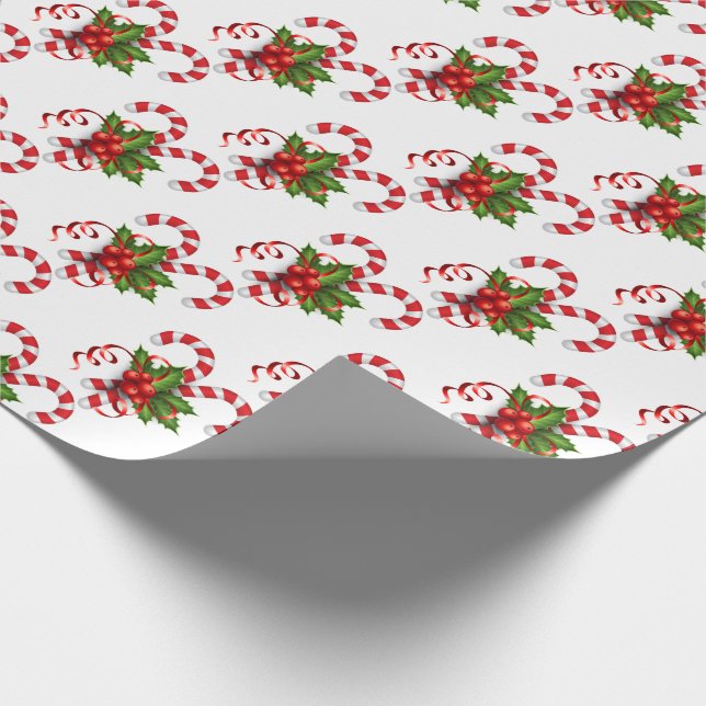 Papel De Presente Candy Canes (Ponta)