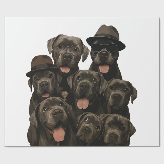 Papel De Presente Cane Corso (Aberto)