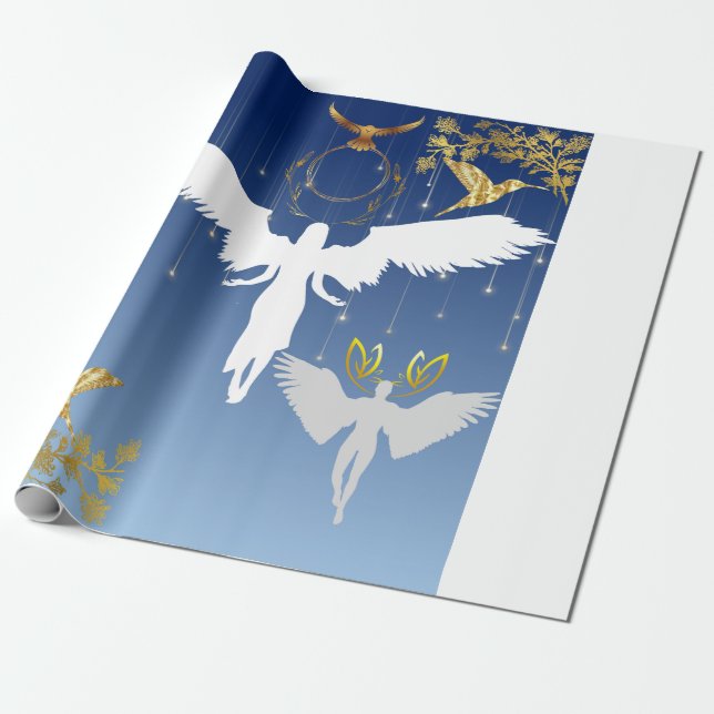 Papel De Presente caneca de café: anjos lindos e graciosos (Desenrolado)