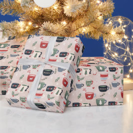Papel De Presente Caneca de Café de Natal