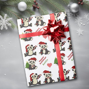 Papel De Presente Caneta de Caraninho de Panda Bear Personalizada