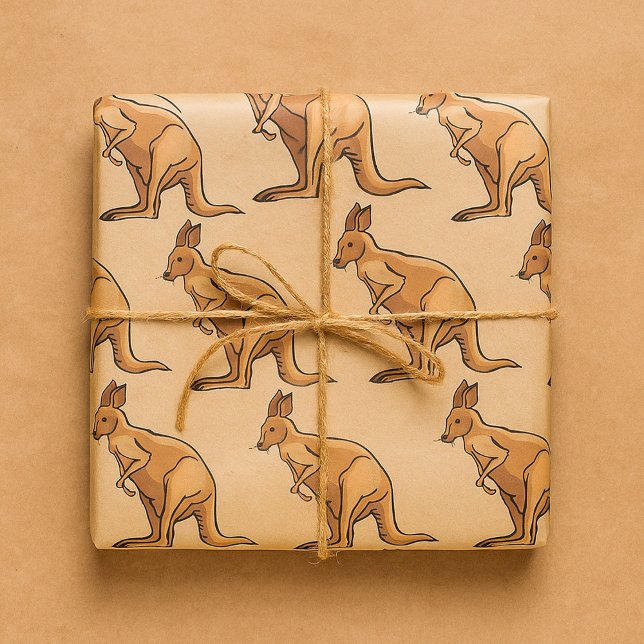 Papel De Presente Canguru (Criador carregado)