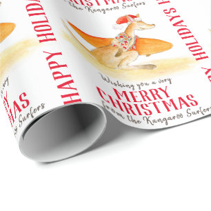 Papel De Presente Canguru, canguru, de natal