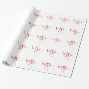 Papel De Presente Caniches do outono