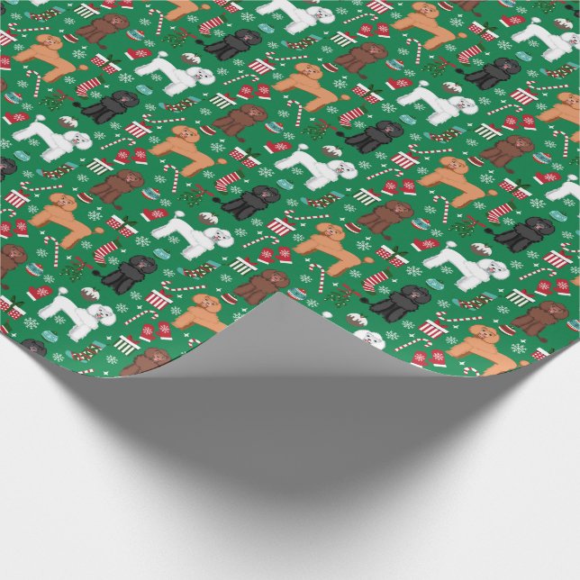 Papel De Presente Caninos Cães de Natal cores mistas (Ponta)