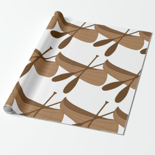 Papel De Presente Canoagem & Paddles