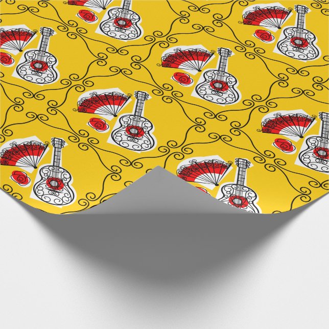 Papel De Presente Cantos de Souvenirs Espanhóis Papel de embalagem m (Ponta)