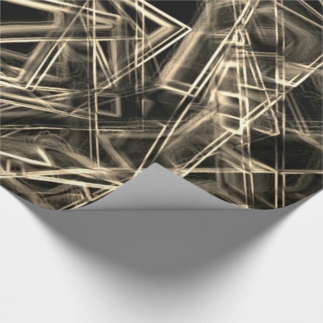 Papel De Presente Cantos quadrados e néon beige (Ponta)