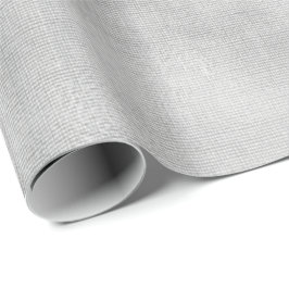 Papel De Presente Canva de Colmeia de Cinza de Prata Mínima de Linha