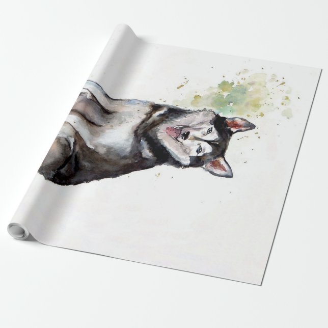 Papel De Presente Canvas rouco (Desenrolado)