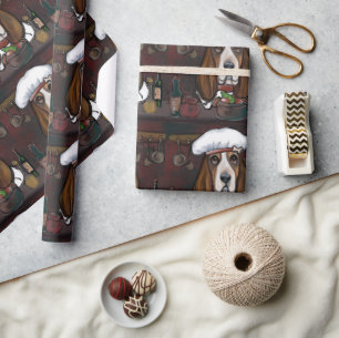 PAPEL DE PRESENTE CÃO BASSET