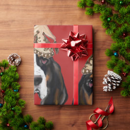 PAPEL DE PRESENTE CÃO DE CAÇA BASSET
