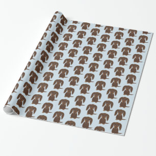 Papel De Presente Cão-de-caju-dachshund, chocolate castanho-de-cabra