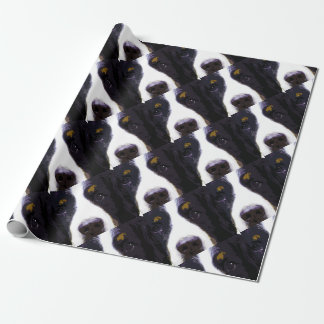 Papel De Presente cão de montanha de Bernese roxo moderno