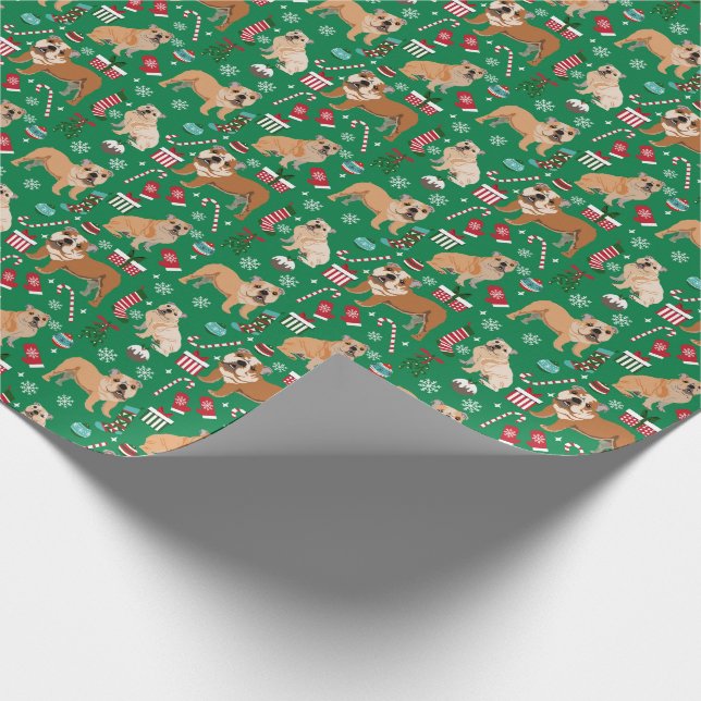 Papel De Presente Cão de Natal (Ponta)