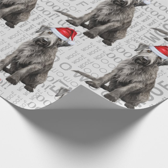 Papel De Presente Cão lobo de Natal para amantes de cães (Ponta)