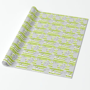 Papel De Presente cão que joga o fundo do teste padrão