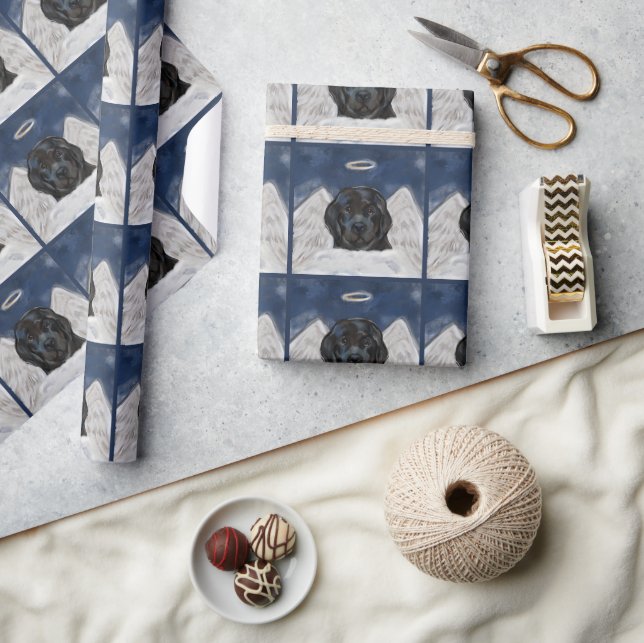 Papel De Presente Cão Terra Nova (Artesanato)