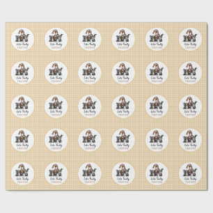 Papel De Presente Cão Vamos Pawty Birthday