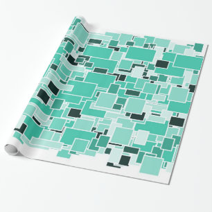 Papel De Presente Caos Azulado